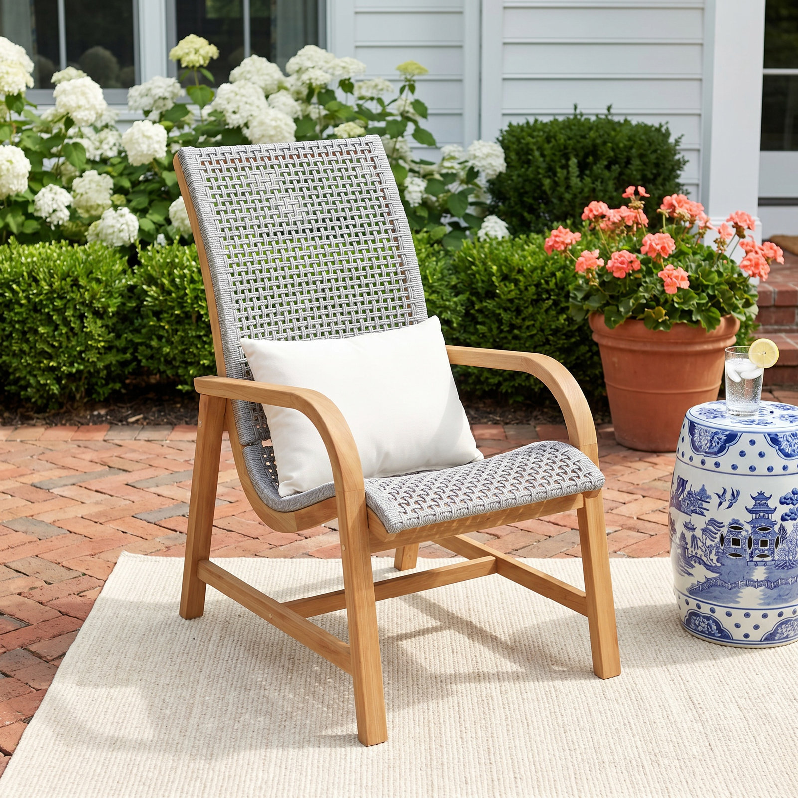Teak Patio Lounge Chair