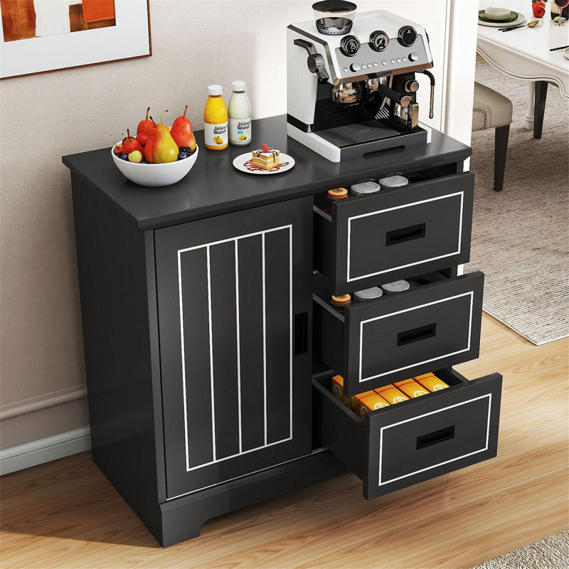 Sideboard Accent Chest, Black