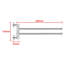Tarnowski 35cm 2 Wall Towel Bar