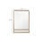 Metal Framed Wall Mirror with Shelf-1696030118