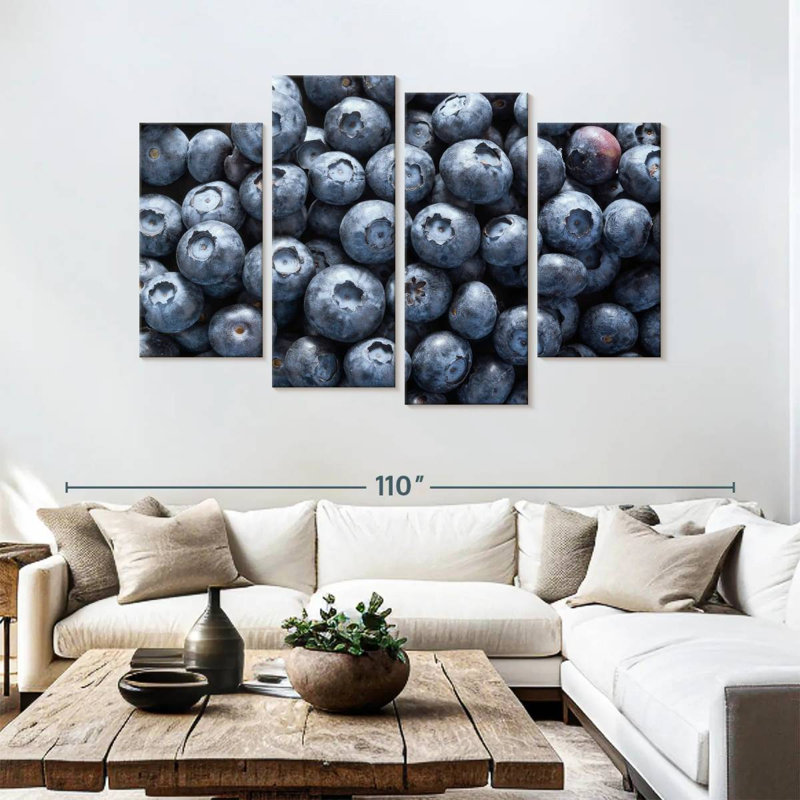 Yarlin Fresh Blueberries, 54" H x 84" W
