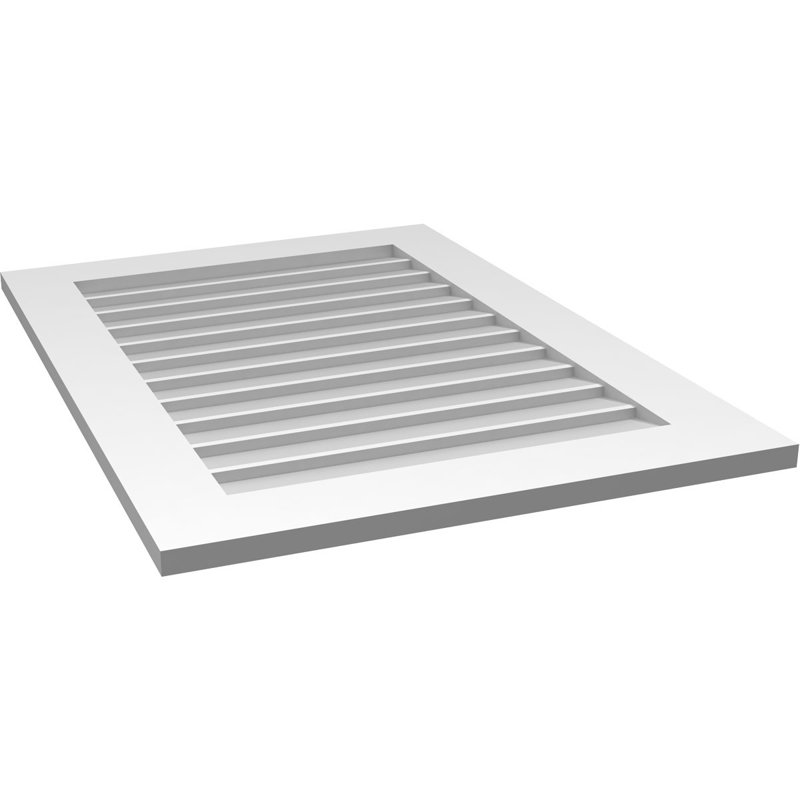 Vent à pignon rectangulaire en uréthane non-fonctionnel, H 36 po x l 26 po x P 1 po