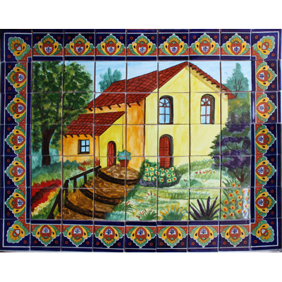TalaMex La Casita. Clay Talavera Tile Mural
