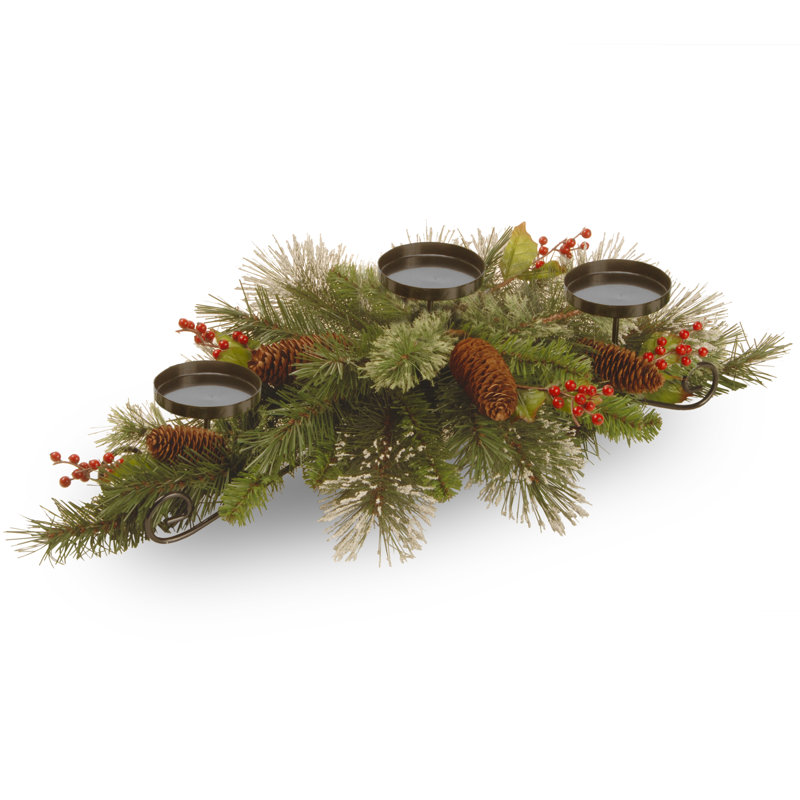 Centre de table et porte-bougie 30 po The Holiday Aisle®