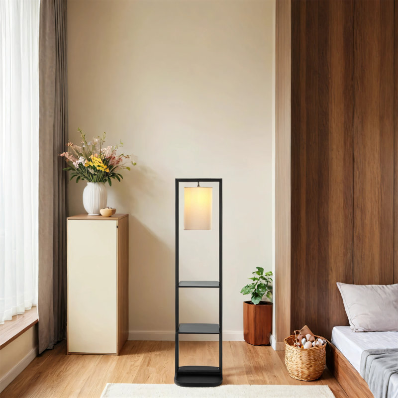 Double-tier Vertical Storage Rack With Lighting (bulb Not Included)