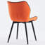Chaise d'appoint rembourrée en similicuir avec structure en métal-13437994