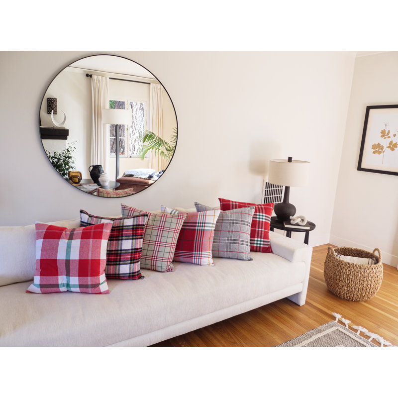  Coussin décoratif en coton écossais