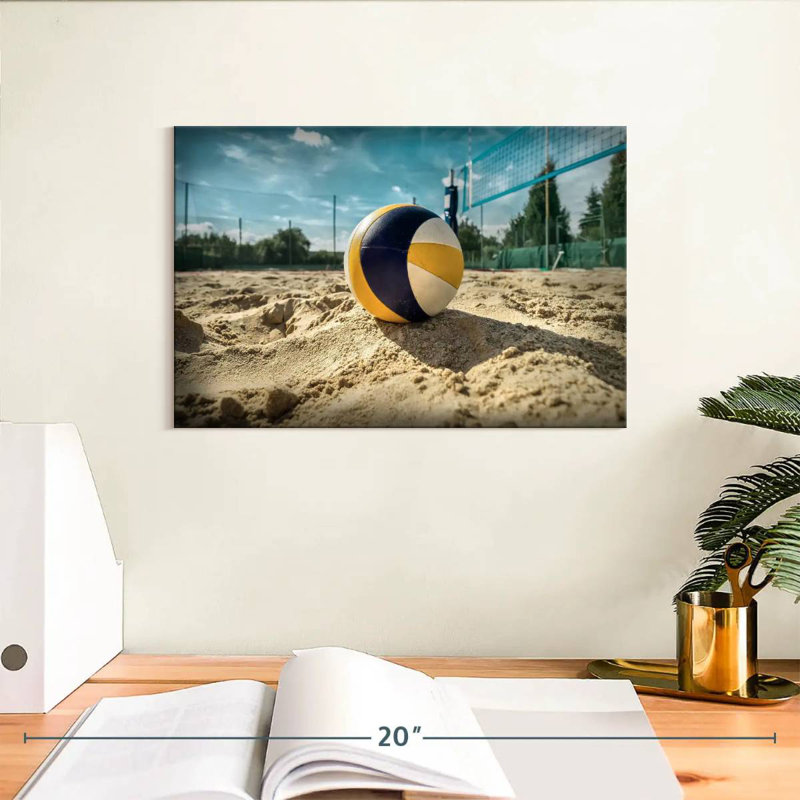 Volleyball sur plage de sable Sireci, H 8 po x l 12 po