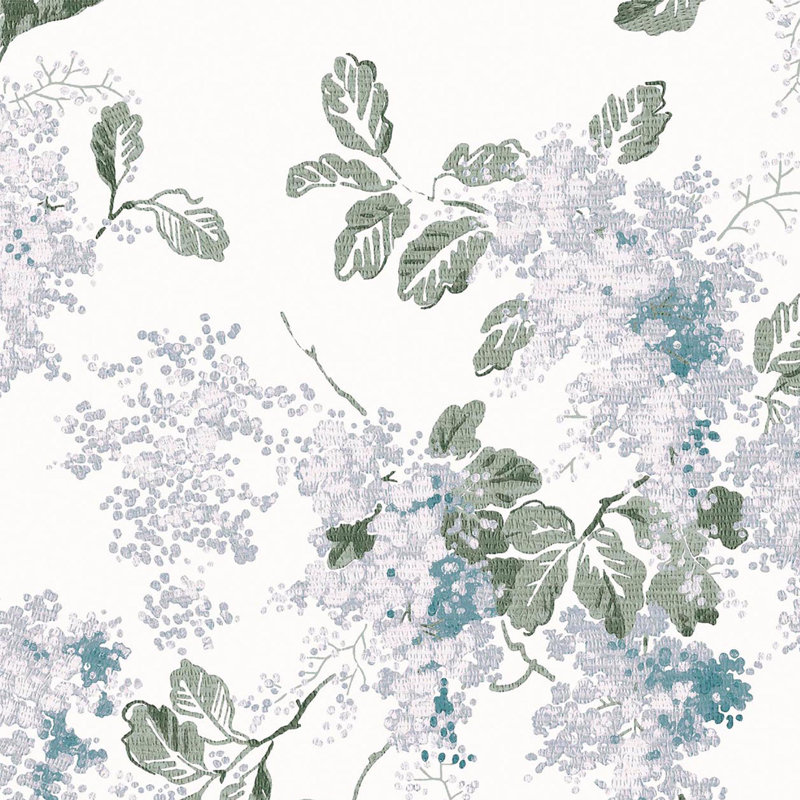 Laura Ashley Mirabelle Pale Seaspray Wallpaper