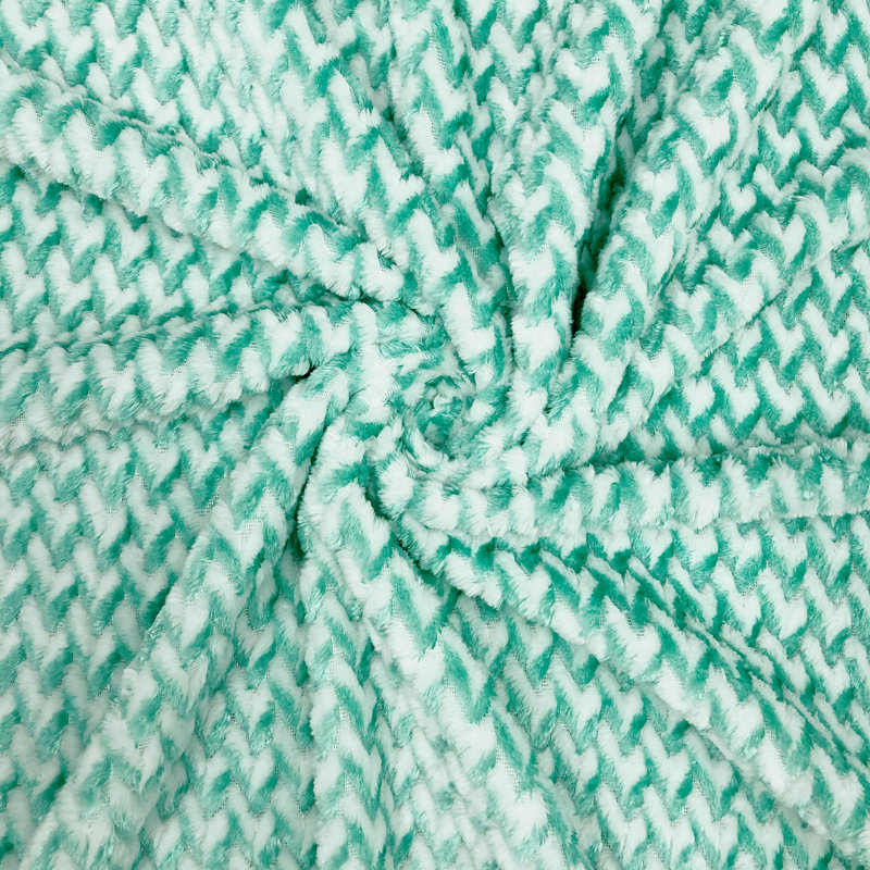 Jeté Deepak Tone on Tone, Vert marine