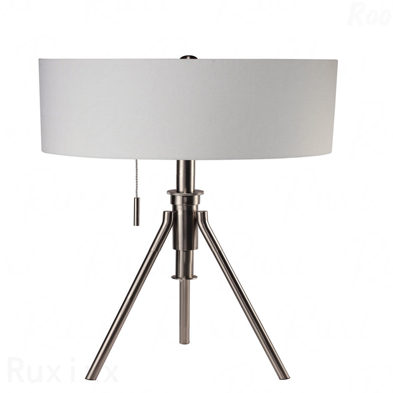 Lampe de table - trépied réglable, Argent
