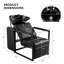 23.6 " L x 44.5 " W Matte Black Freestanding Shampoo Sinks