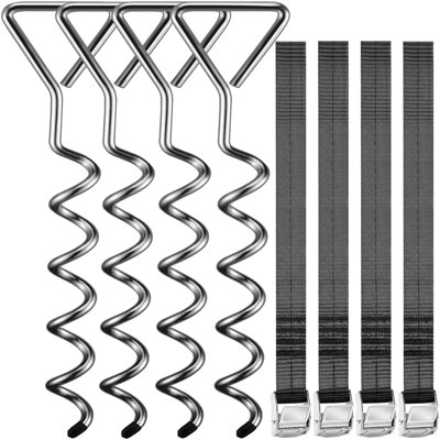 Dakota Fields Birten Metal Anchor Kit Trampoline
