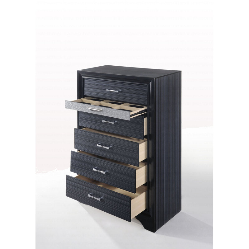 Commode moderne à finition noire