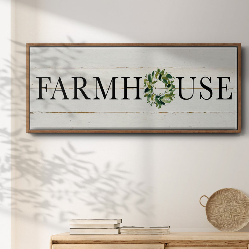 Farmhouse- Framed Canvas, 20" H x 50" W