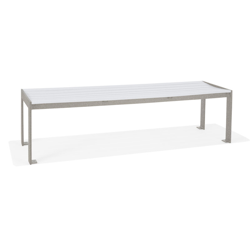 Hamilton 18" x 30" Bench w/HDPE Slats, 18.5" H x 65" W x 18.5" D