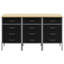Set Of 3, Wood-Like Grain Steel,-654026554