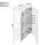 50mm W 70mm H Wall Mounted Required Frameless Medicine Cabinet Mirror 2 Adjustable