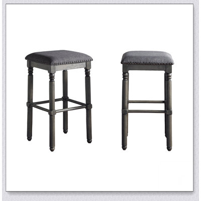 Tabouret en bois Arnhem, ensemble de 2