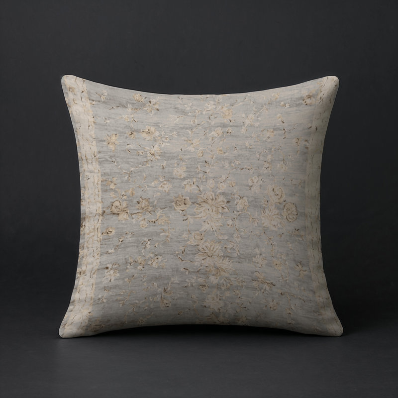 Coussin décoratif intérieur et extérieur Modern, Carré 20 po, Gris abstrait 29
