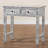 Bali & Pari Diata Coastal Black And White Mother Of Pearl Capiz Shell 2-Drawer Console Table
