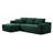 Boneless 106.5" L-shaped Corduroy Upholstered 3-seat Lounge Sofa With Chaise, No Assembly Required-1261621760-1261621790