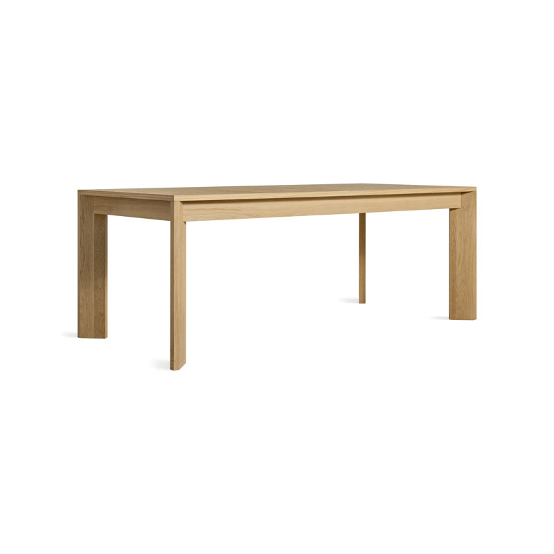 Moreover Solid Wood Dining Table, White Oak, 37" W x 104" L