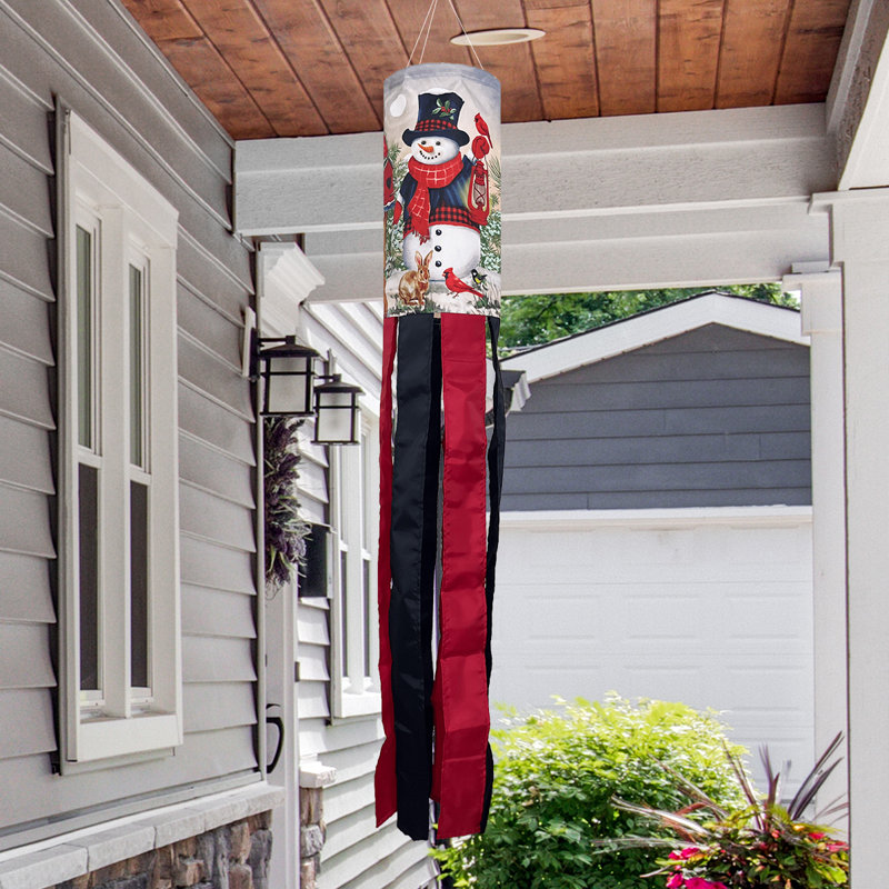 Bonhomme de neige et amis Windsock