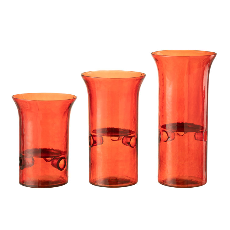 17 Stories 3 Piece Glass Hurricane Set | Wayfair.co.uk