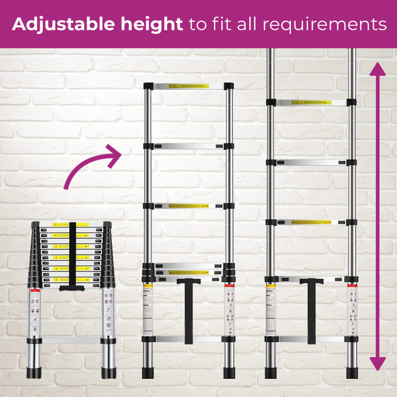 7- Step Aluminum Extension Folding Ladder