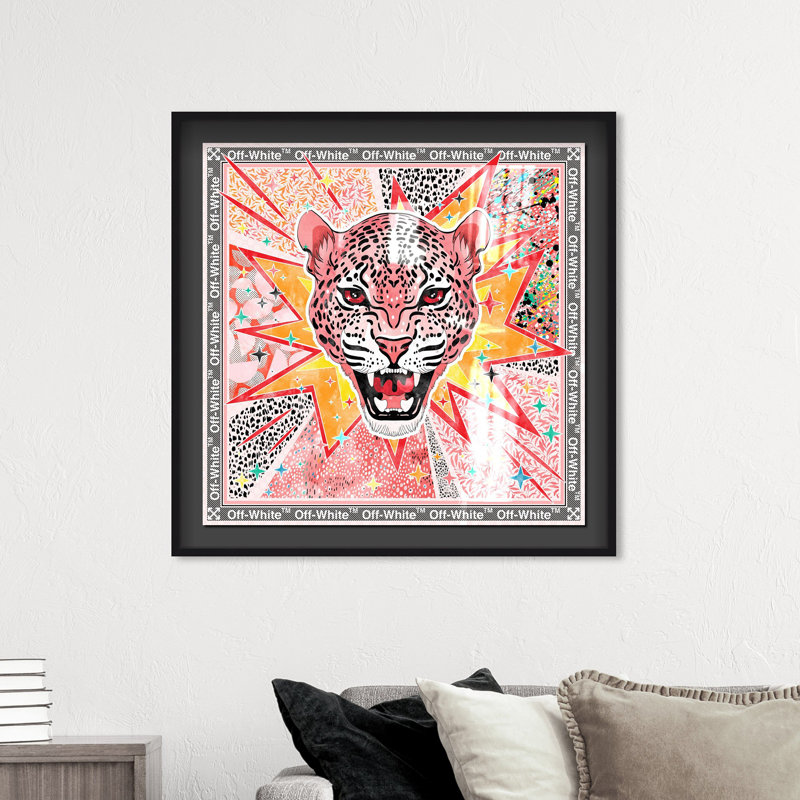 Jaguar Jam Fashion and Glam Shadowbox by Oliver Gal, 21.5" H x 21.5" W