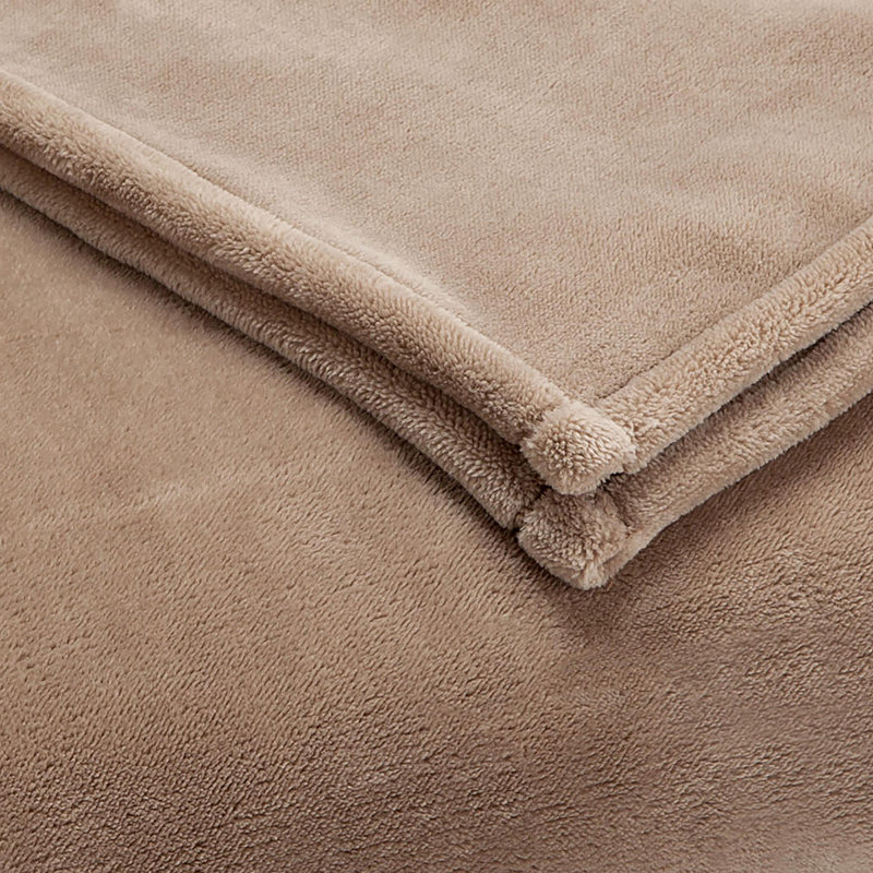 Vellux Sheared Mink Blanket, King, Desert Taupe