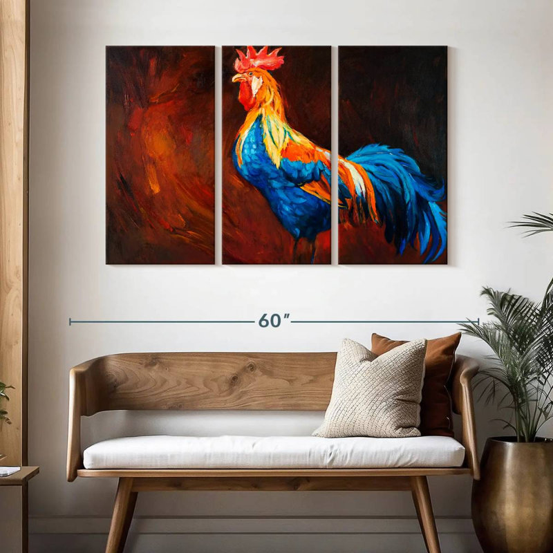 Poulet Brampt Rooster, H 32 po x l 50 po