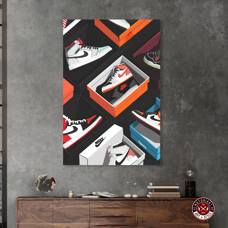 «Open Sneaker Boxes» par Notoriart, Toile tendue, H 54 po x l 36 po