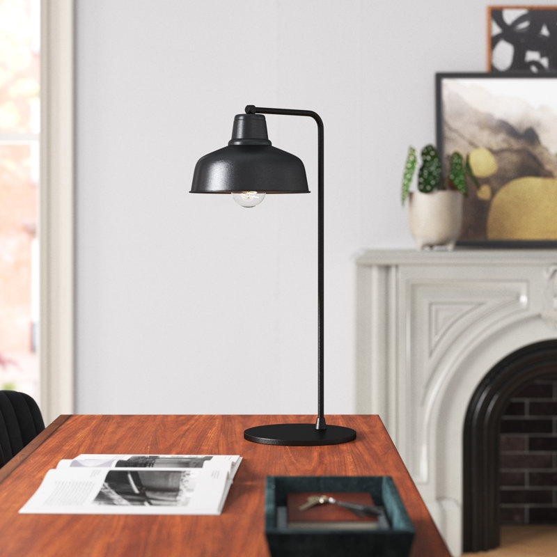 Excalibur Metal Desk Lamp, Black