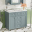 Meuble-lavabo simple 36 po avec plateau en résine Dietram