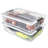 40qt Clear Underbed Stackable Storage Bins with Lids and Handles, 2-Pack