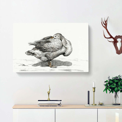 Goose by Jean Bernard - Wrapped Canvas Drawing - Wrapped Canvas