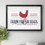 Farm Fresh Eggs - Reproduction d'art textuel sur papier encadré-1534237238-1534237241