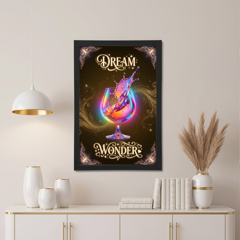 «Dream Wonder», ensemble de 1 reproduction de peinture à l'huile sur toile tendue, H 30 po x l 20 po
