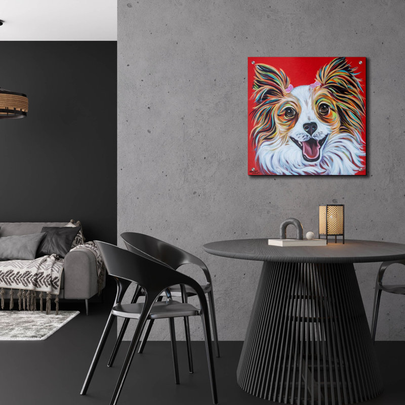 «Happy Papillon» par Carolee Vitaletti, art mural en verre acrylique, H 24 po x l 24 po x P 0,2 po