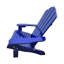 / Chaise en bois massif bleu, beau design pour terrasse et jardin, facile à monter
