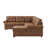 Faux Leather Fabric U-Shape Sectional Sleeper Sofa (Pull-Out Bed) With Storage Chaise