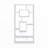 10-Shelf Rectangular Bookcase-534668069