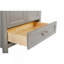 Lavabo, comptoir de meuble-lavabo en marbre d'ingénierie Carrara avec lavabo rectangulaire encastré en céramique, grande porte de rangement à fermeture en douceur, structure en bois, bleu marine-2066455770
