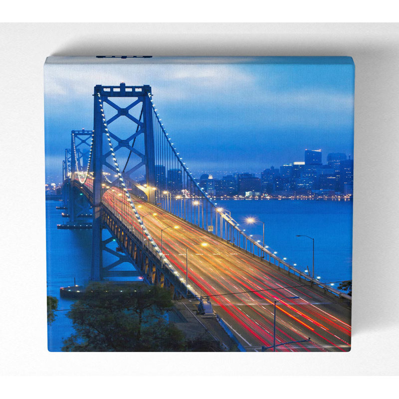 Gate Bridge, 101.6cm H x 101.6cm W x 10cm D, Wrapped Canvas