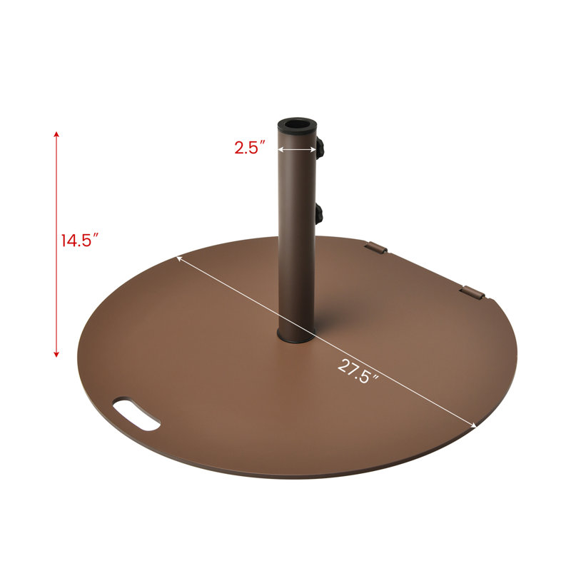 Noelton 50.2 Lb. Free Standing Umbrella Base with Wheels