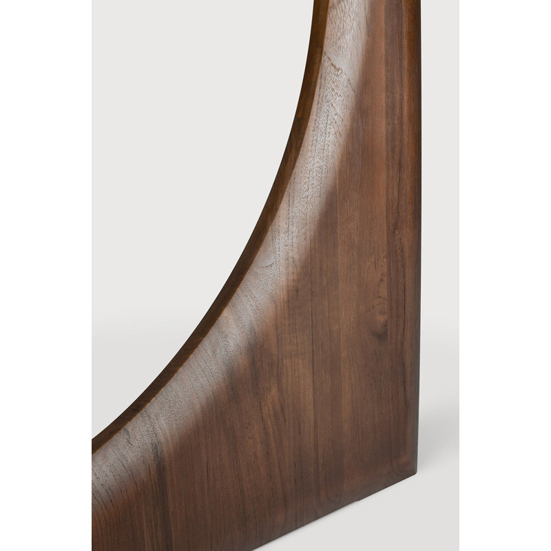 Geometric Round Solid Wood Dining Table