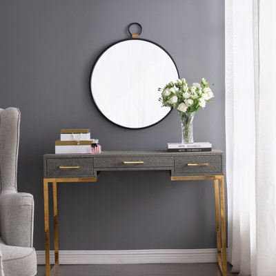 Miroir rond en fer