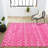 Kateshia Moroccan HYPE Boho Vintage Diamond Fuchsia/Ivory Rug-1344202582